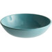 An Elite Global Solutions Cameo Blue Melamine Bowl.