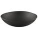 An Elite Global Solutions black melamine bowl on a white background.