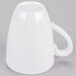 A white Elite Global Solutions melamine mug with a handle.