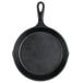 An Elite Global Solutions black faux cast iron fry pan.