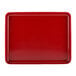 A black and red rectangular lid with a white background.