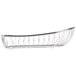 A silver stainless steel Clipper Mill boat basket.