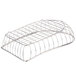 A Clipper Mill stainless steel boat basket with a wire handle.
