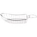 A Clipper Mill stainless steel boat basket with condiment holder on a white background.