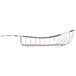 A Clipper Mill stainless steel boat basket with a handle.