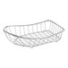 A Clipper Mill stainless steel boat basket with a handle.