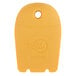 A yellow tag with the Mercer Culinary logo in a circle.