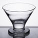 a clear glass with a base