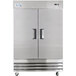 Avantco A-49F-HC 54 inch Solid Door Reach-In Freezer