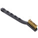 A black Winco utility brush with brass bristles.