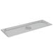 A stainless steel Choice half-size steam table pan cover.