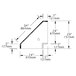 A diagram of a corner with measurements for an Eagle Group 45 degree inner corner workboard.
