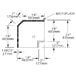 A diagram of the Eagle Group Spec-Bar 90 Degree Inner Corner Workboard for an underbar.