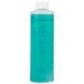 A close-up of a blue bottle of Manitowoc ice machine cleaner.