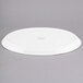 A white Libbey porcelain tray with a logo.
