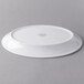 A white Libbey porcelain platter with an oval design on it.