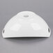A white Libbey porcelain bowl with handles.