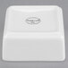 A white square Libbey ramekin with black text reading "Royal Rideau" on the side.