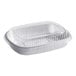 A Durable Packaging clear plastic entree container with a dome lid.