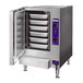 Cleveland 22CGT6.1 SteamChef 6 SST Liquid Propane 6 Pan Countertop Steamer - 32,000 BTU
