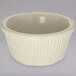 A white fluted Carlisle ramekin.