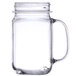 GET MAS-3 CL 16 oz. Clear Plastic Mason Drinking Jar with Handle - 24/Case