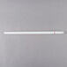 A white Satco T8 fluorescent tube with a red tip.