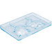 A clear plastic Matfer Bourgeat chocolate mold with two compartments, each with a rabbit.