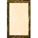 Brown rectangular menu paper with a marble border.