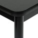 A black Correll library table with black legs.