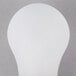 A Satco 25 watt frosted incandescent rough service light bulb.