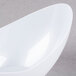 a close up of a white bowl