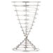 A Clipper Mill stainless steel wire cone basket with spirals.