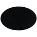 A black oval vinyl chalkboard label.