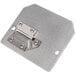 A close-up of a Nemco Noodler front plate assembly with two screws on it.