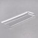A clear rectangular plastic tray with handles.
