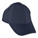 A navy blue 6-panel cap.