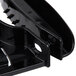 A close up of a black plastic hand guard.