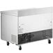 An Avantco stainless steel worktop freezer with two doors.