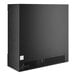 An Avantco black rectangular merchandising refrigerator with glass doors.