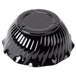 A black polycarbonate swirl bowl.