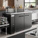 An Avantco double tap kegerator.