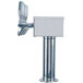 A stainless steel Micro Matic Kool-Rite beer tap tower with 4 faucets.