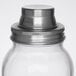 A Tablecraft stainless steel mason jar shaker cap on a white background.