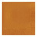 A Creative Converting pumpkin spice orange paper napkin with a square design.