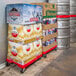 A 500 lb. beer case dolly stacked with boxes of beer.