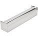 A stainless steel rectangular terrine mold with a round bottom and cover.