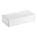 A white rectangular 1-piece candy box with a lid.