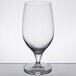 A close-up of a clear Reserve by Libbey wine glass.