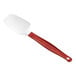 A red and white Rubbermaid spoonula with a red silicone head and white handle.